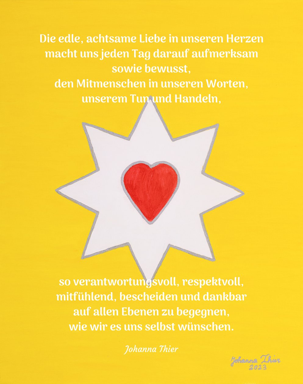 Iloisen sydämen rakkaustähti - versio 1 tekijältä Johanna Thier