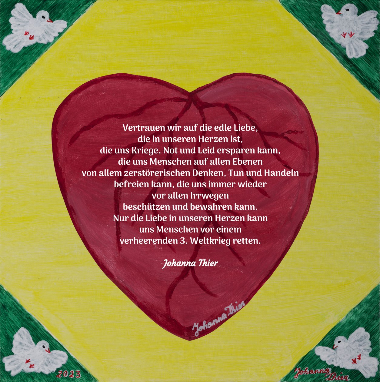 Rosental Peace Message for World Peace - versio 2 tekijältä Johanna Thier