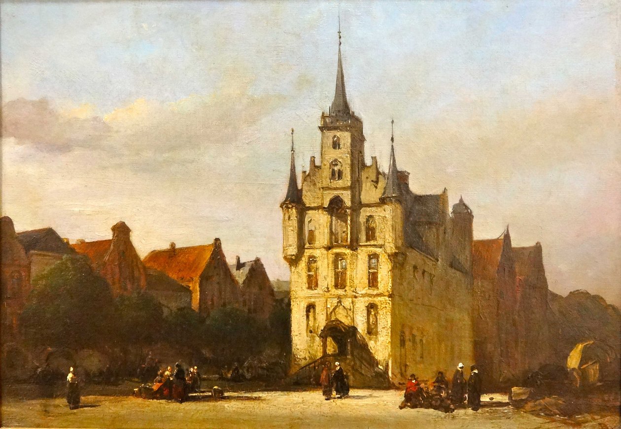 Markt van Gouda tekijältä Johannes Bosboom