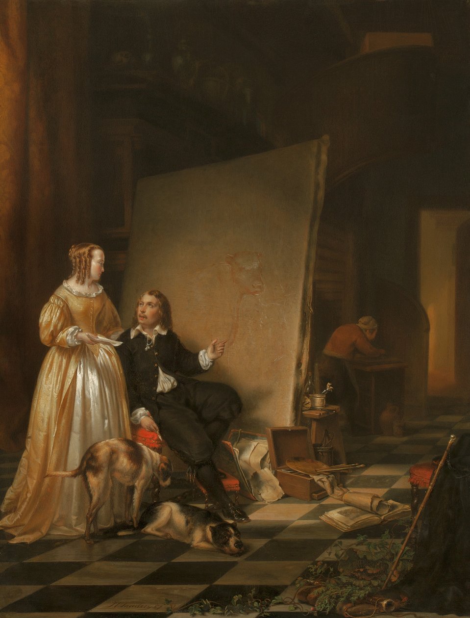 Paulus Potterin studio tekijältä Johannes Christoffel Vaarberg
