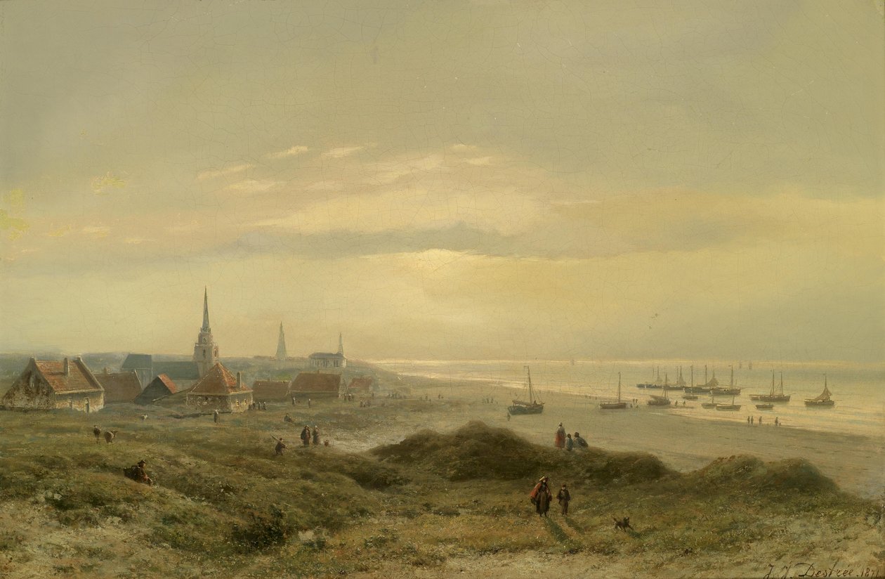 Strand bei Scheveningen tekijältä Johannes Joseph Destrée