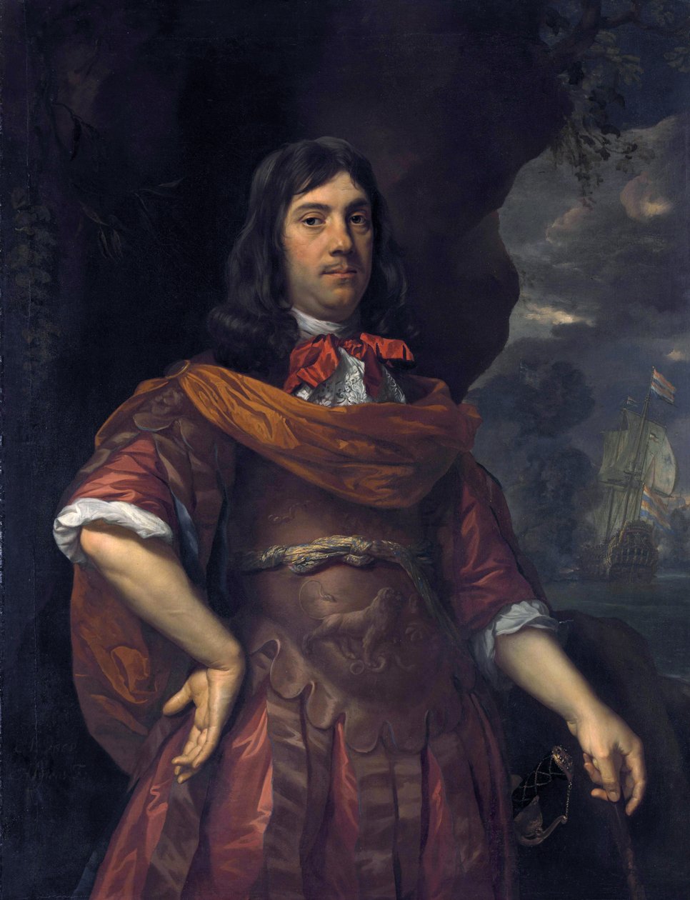 Cornelis Trompin muotokuva (1629-1691) tekijältä Johannes Mytens