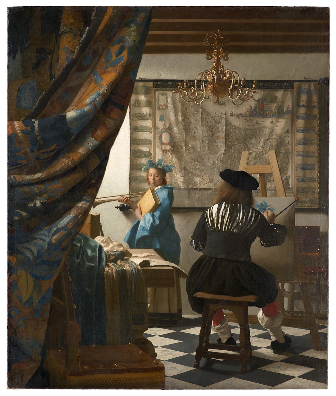 Die Allegorie der Malerei tekijältä Jan Vermeer van Delft