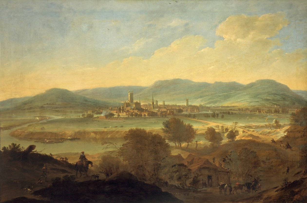 Näkymä Gloucesteriin luoteesta, n. 1675-85 tekijältä Johannes Vorsterman