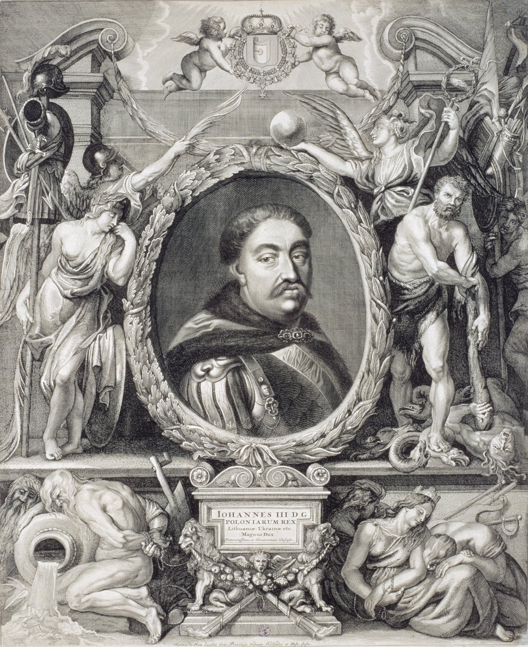Jan Sobieski III (1624-96) Puolan kuningas, 1683 tekijältä Johannes de Ram