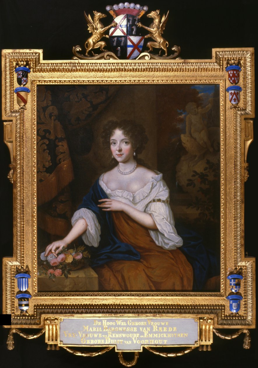 Muotokuva Maria Duyst van Voorhoutista (1662-1754) tekijältä Johannes van Haensbergen  
