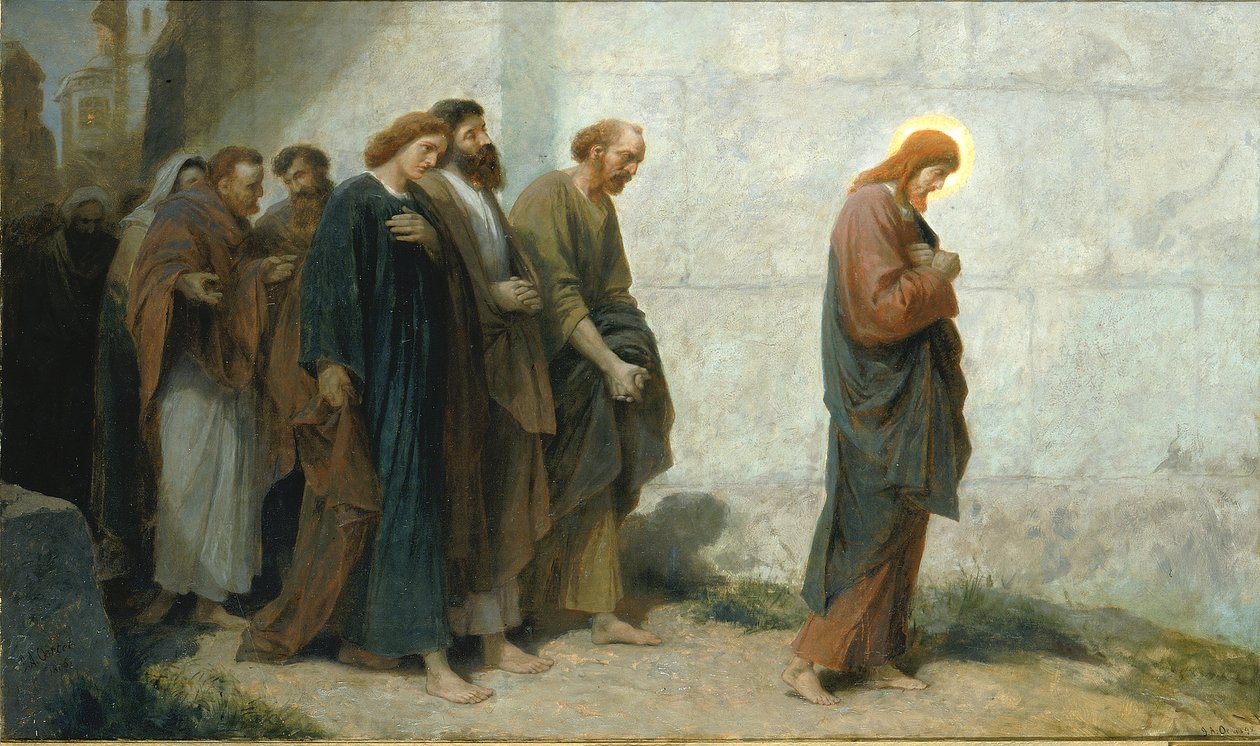Menossa Getsemaneen, 1898. tekijältä Johannes Adam Simon Oertel