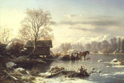 Jäätynyt järvi tekijältä Johannes Bartolomaus Duntze