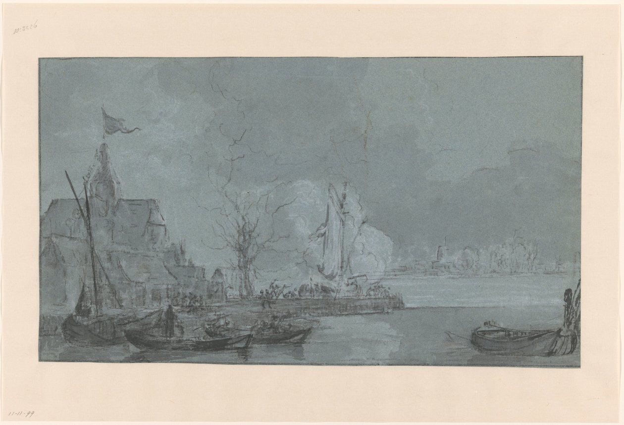 Viimeinen kuvaus Dordrechtista ranskalaisille Papendrechtissä, 1813 tekijältä Johannes Christiaan Schotel