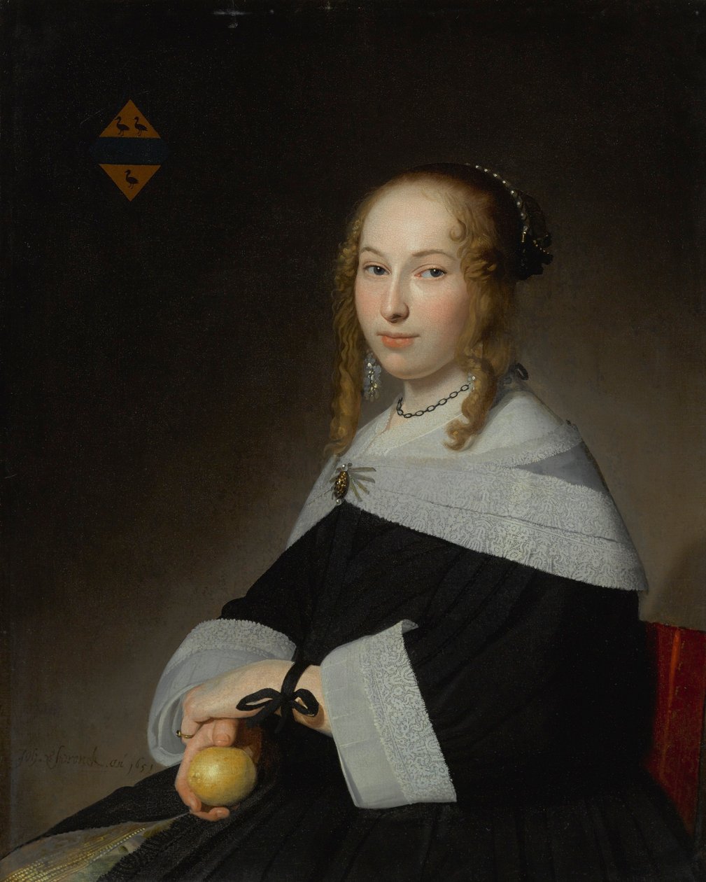 Margaret Dicxin muotokuva (1634-1697) tekijältä Johannes Cornelisz Verspronck