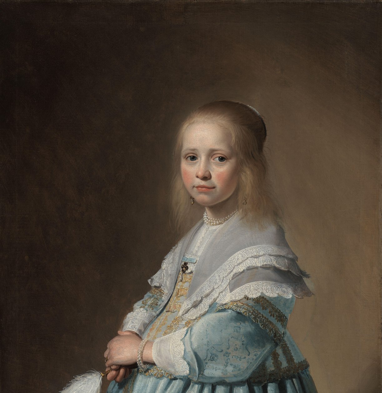 Muotokuva siniseen pukeutuneesta tytöstä Muotokuva tytöstä sinisessä tekijältä Johannes Cornelisz. Verspronck
