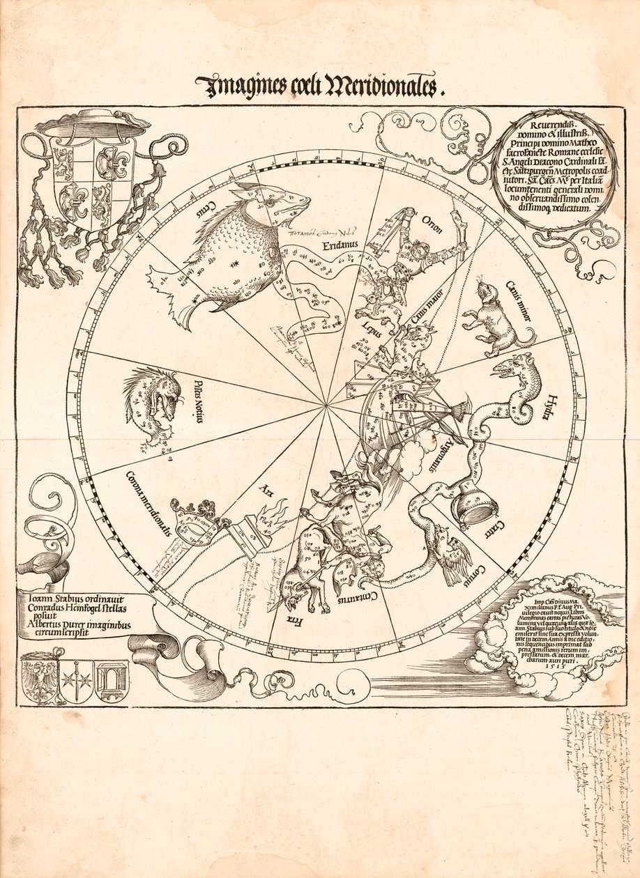 Kuvia etelän taivaalta tekijältä Johannes; Dürer Stabius