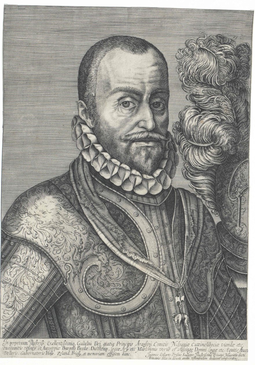 Hollannin kreivi Kuva prinssi Vilhelm I Oranian prinssi William I:stä tekijältä Johannes Eillarts
