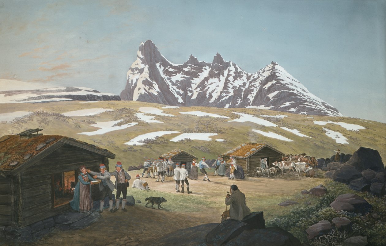 Laitumena Skagastølstindanen alla tekijältä Johannes Flintoe