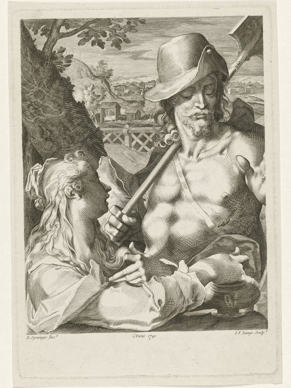 Kristus ilmestyy Maria Magdalenan puutarhuriksi tekijältä Johannes Fredericus Lange