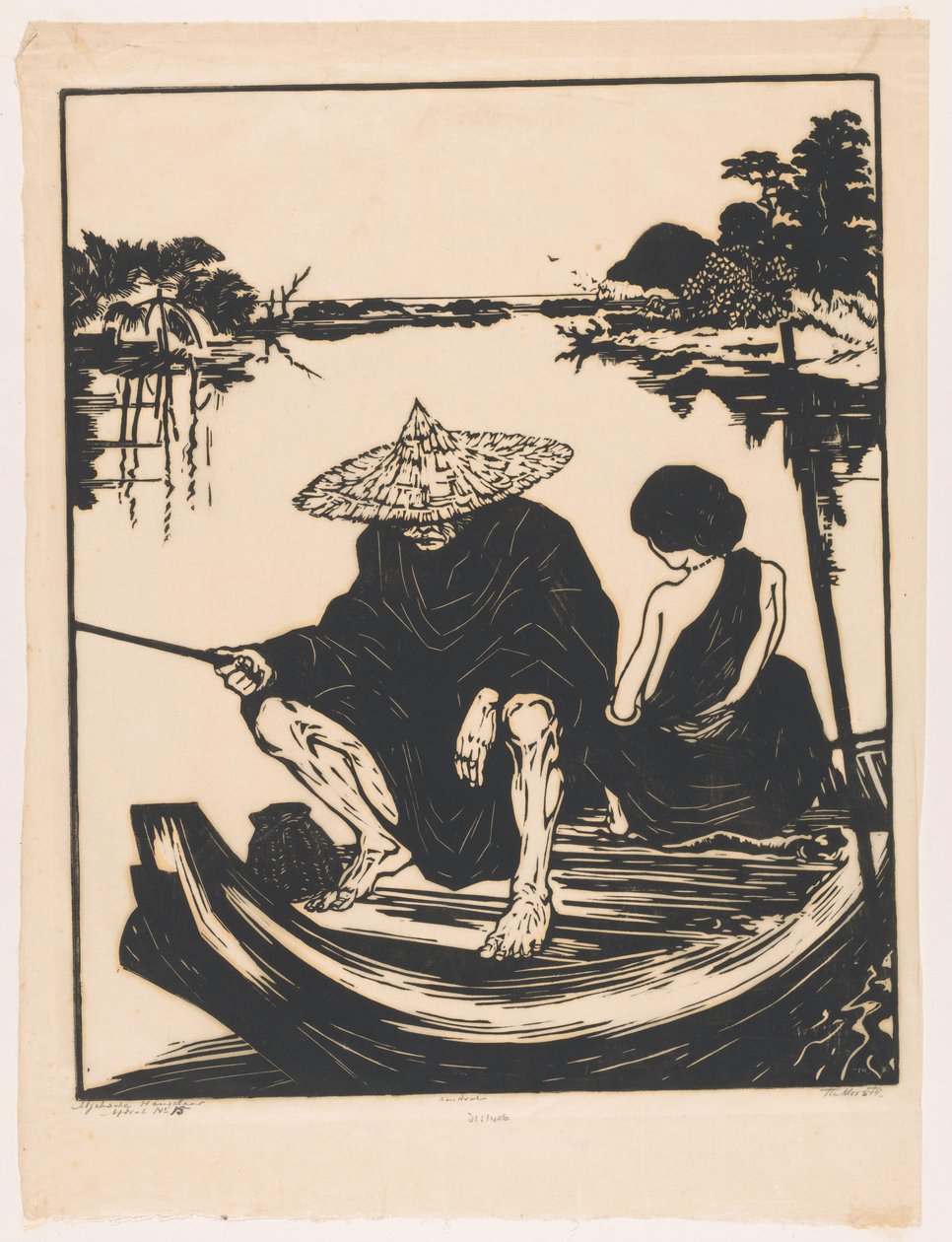 Aceh onkija (alkuperäinen nimi esineessä) tekijältä Johannes Frederik Engelbert ten Klooster (signed by artist)