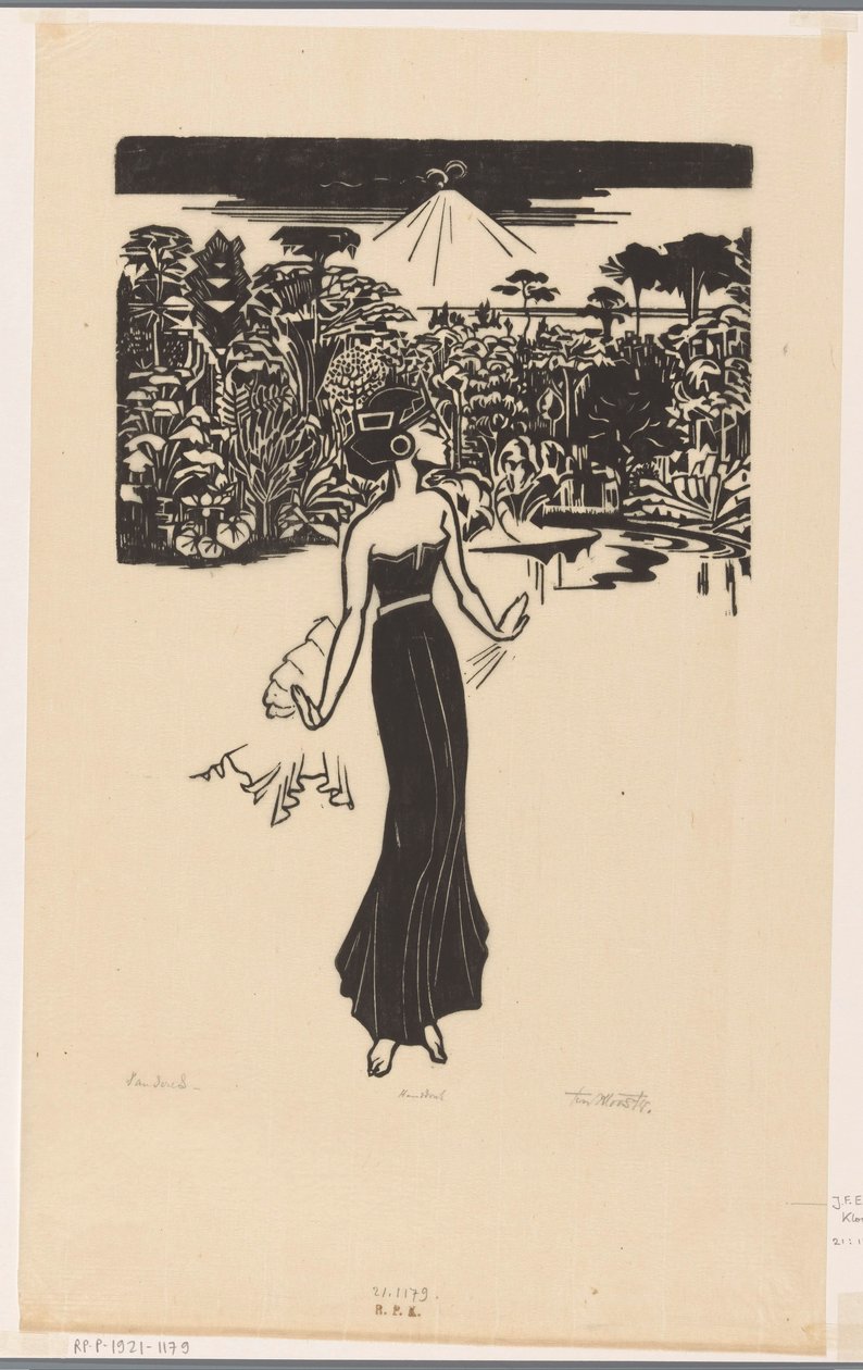 Danseres (alkuperäinen nimi esineessä) tekijältä Johannes Frederik Engelbert ten Klooster (signed by artist)