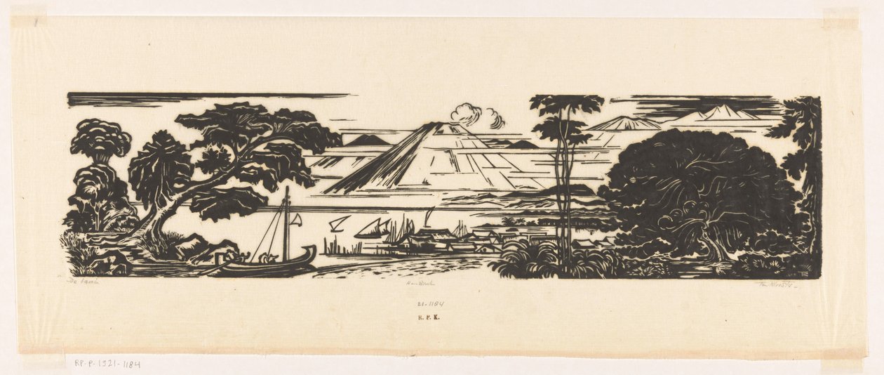 De baai (alkuperäinen nimi esineessä) tekijältä Johannes Frederik Engelbert ten Klooster (signed by artist)