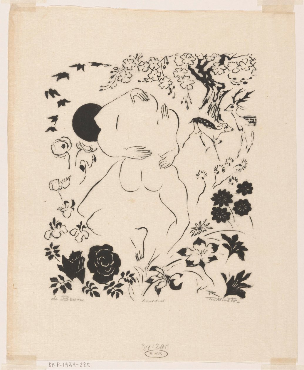 De bron (alkuperäinen nimi esineessä) tekijältä Johannes Frederik Engelbert ten Klooster (signed by artist)