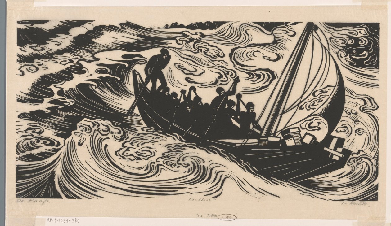 De kaap (alkuperäinen nimi esineessä) tekijältä Johannes Frederik Engelbert ten Klooster (signed by artist)
