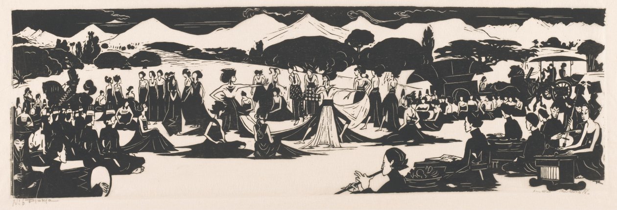 Djokja (alkuperäinen nimi esineessä) tekijältä Johannes Frederik Engelbert ten Klooster (signed by artist)