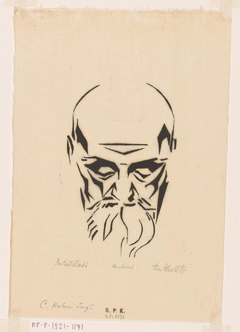 Portree van Carl Hohn tekijältä Johannes Frederik Engelbert ten Klooster (signed by artist)