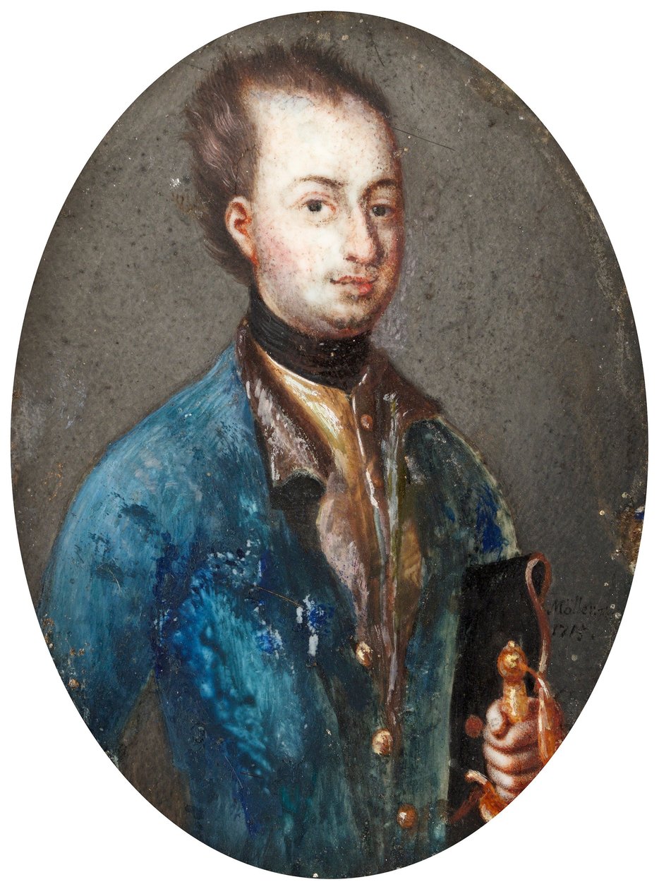 Ruotsin kuninkaan Kaarle XII:n muotokuva 1682-1718 tekijältä Johannes Heinrich Möller