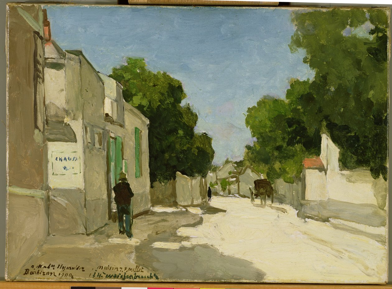 Milletin talo Barbizonissa, 1900 tekijältä Johannes Hendrik Weissenbruch