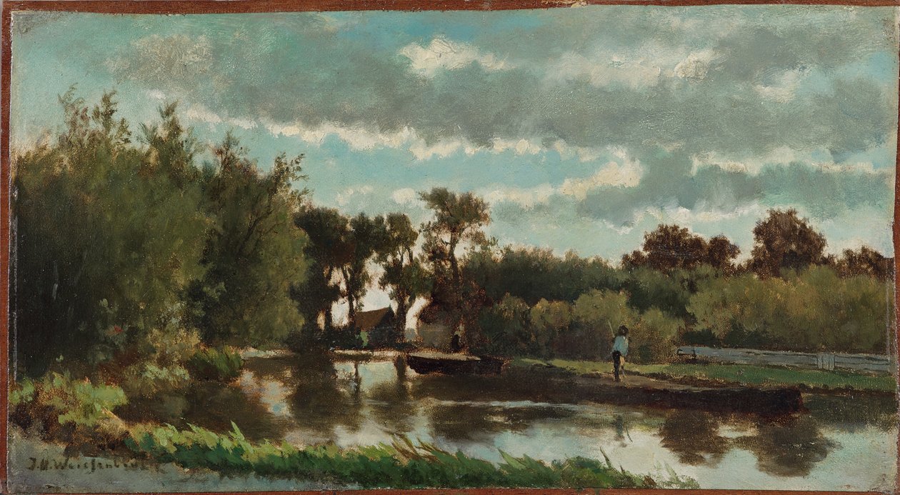 Lähellä Noordenia, noin 1800-luku (öljy kankaalle) tekijältä Johannes Hendrik Weissenbruch