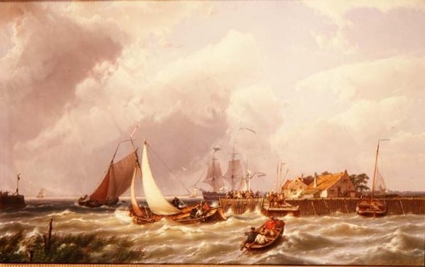 Harbour Mouth tekijältä Johannes Hermann Barend Koekkoek