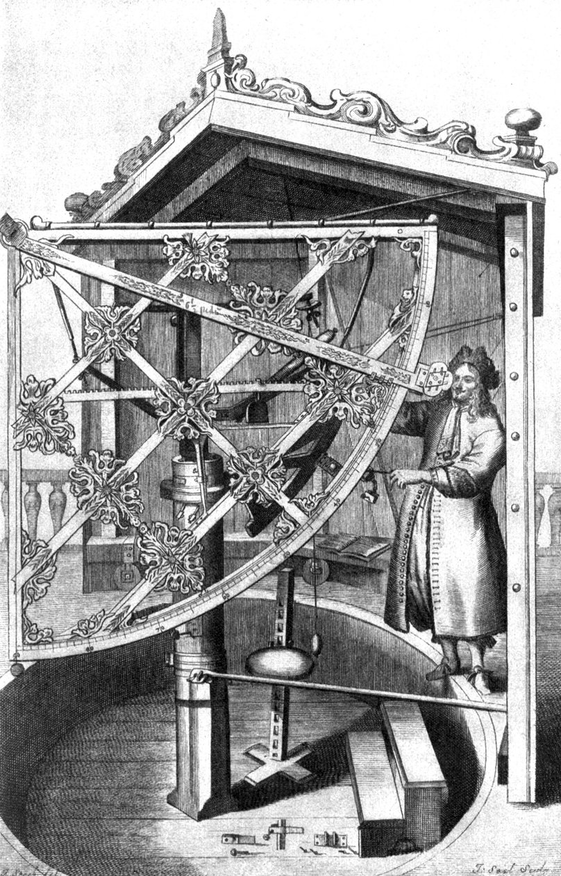 Tähtitieteilijä observatoriossaan tekijältä Johannes Hevelius