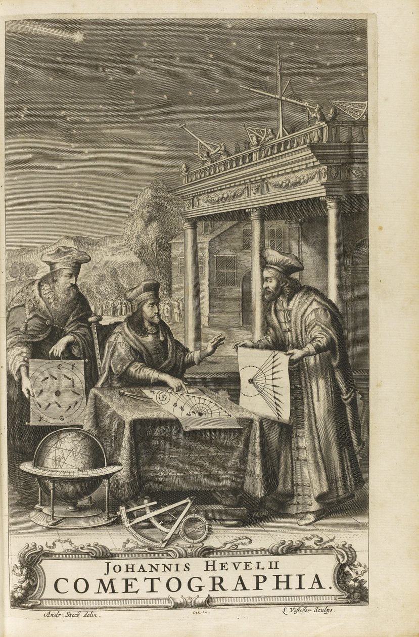 Cometographia. Etukappale, 1668 tekijältä Johannes Hevelius