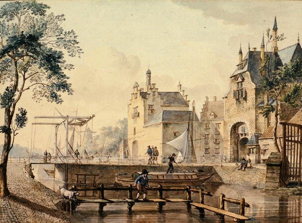 Rotterdamsche ja Ketel Poort, Delft tekijältä Johannes Huibert Prins