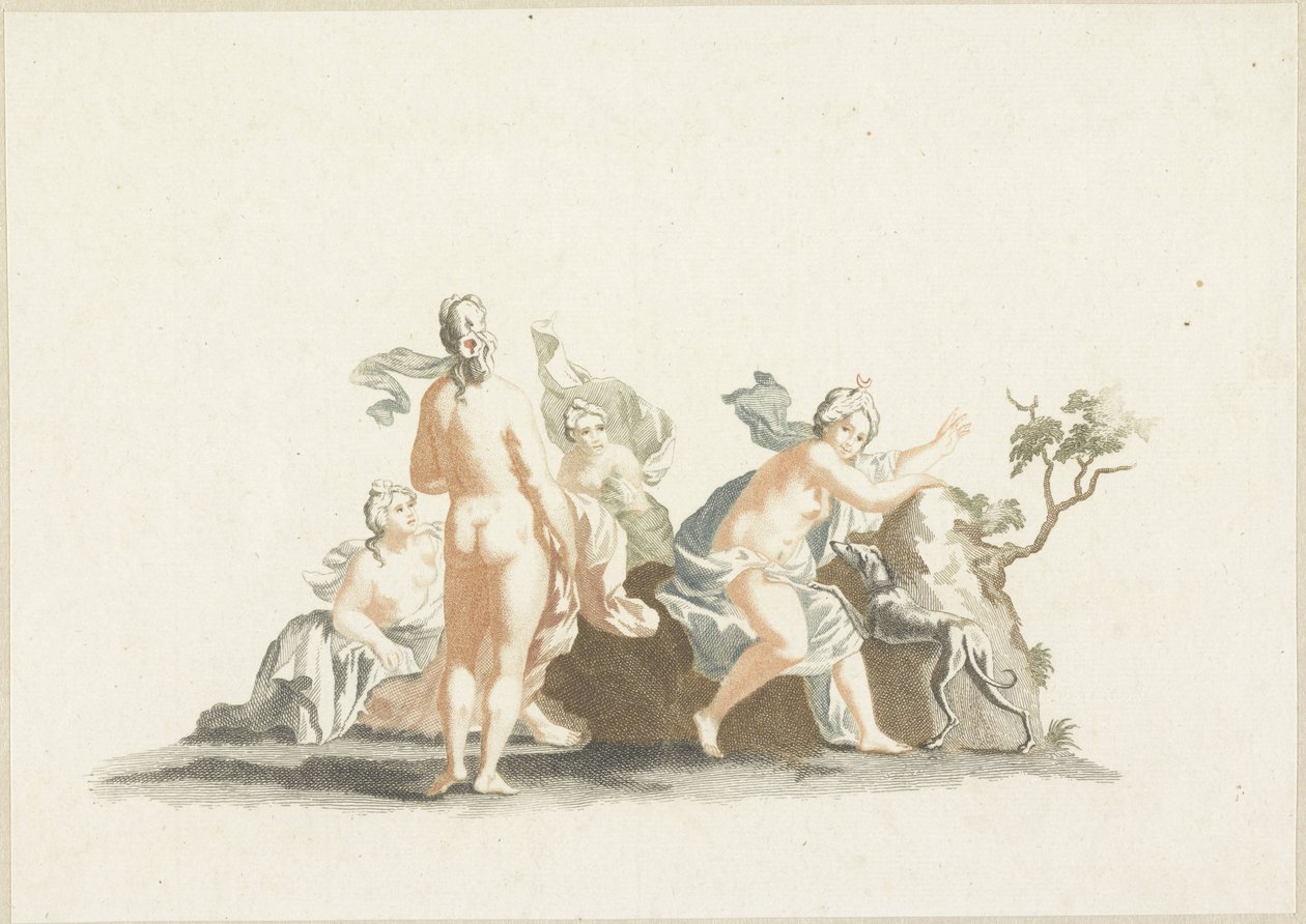 Diana ja hänen nymfinsä tekijältä Johannes Jacobsz van den Aveele (attributed to)