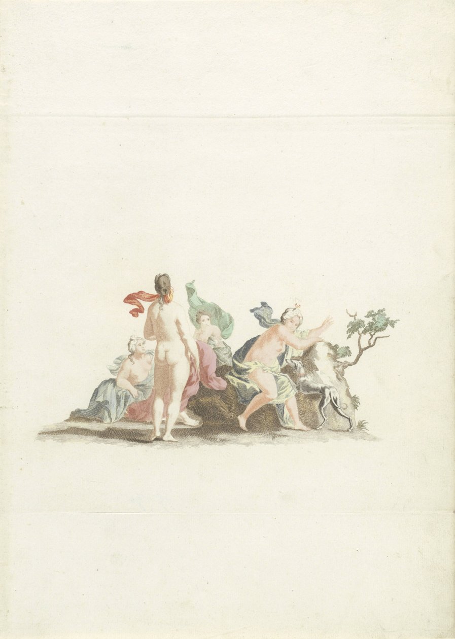 Diana ja hänen nymfinsä tekijältä Johannes Jacobsz van den Aveele (attributed to)