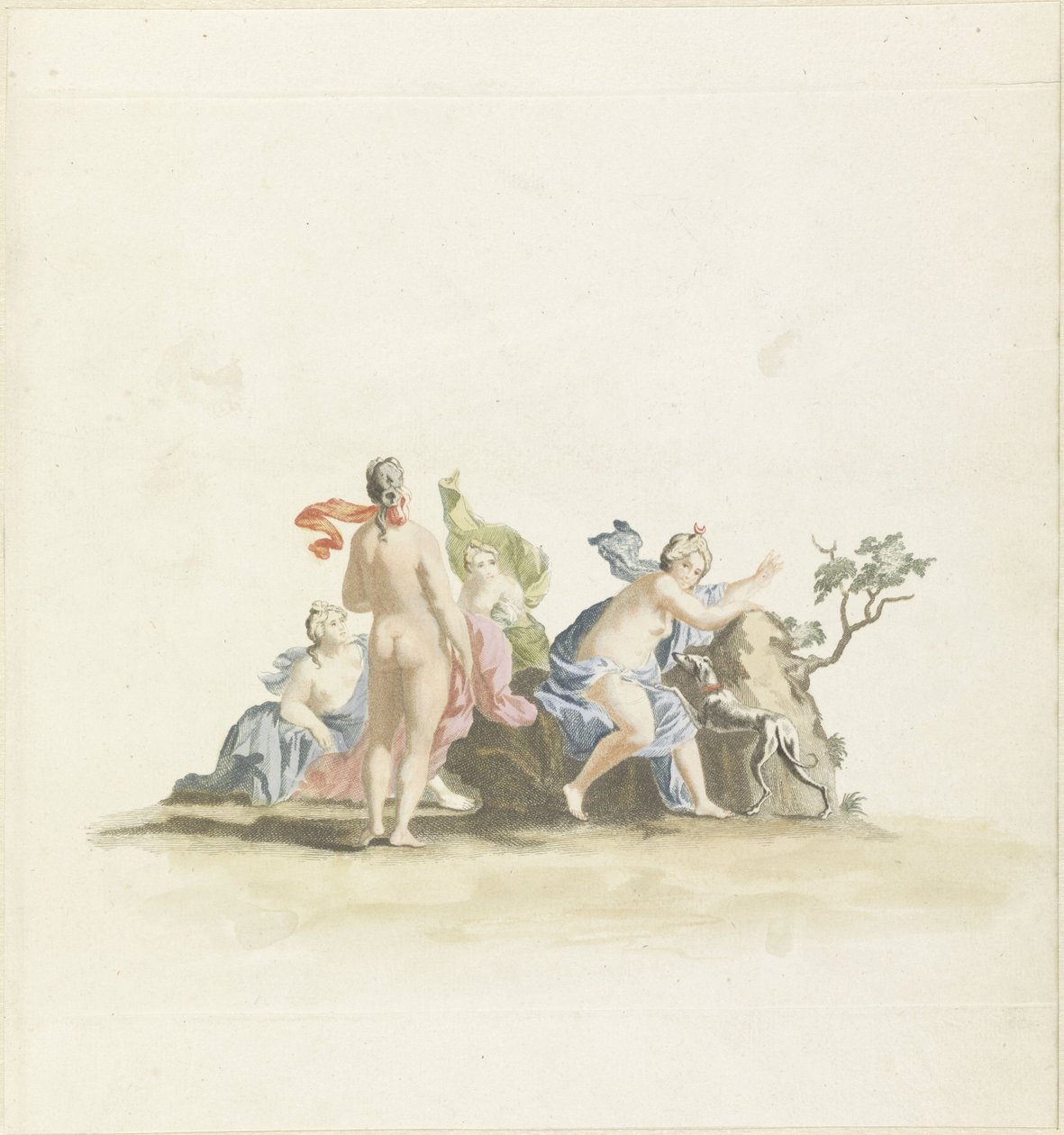 Diana ja hänen nymfinsä tekijältä Johannes Jacobsz van den Aveele (attributed to)