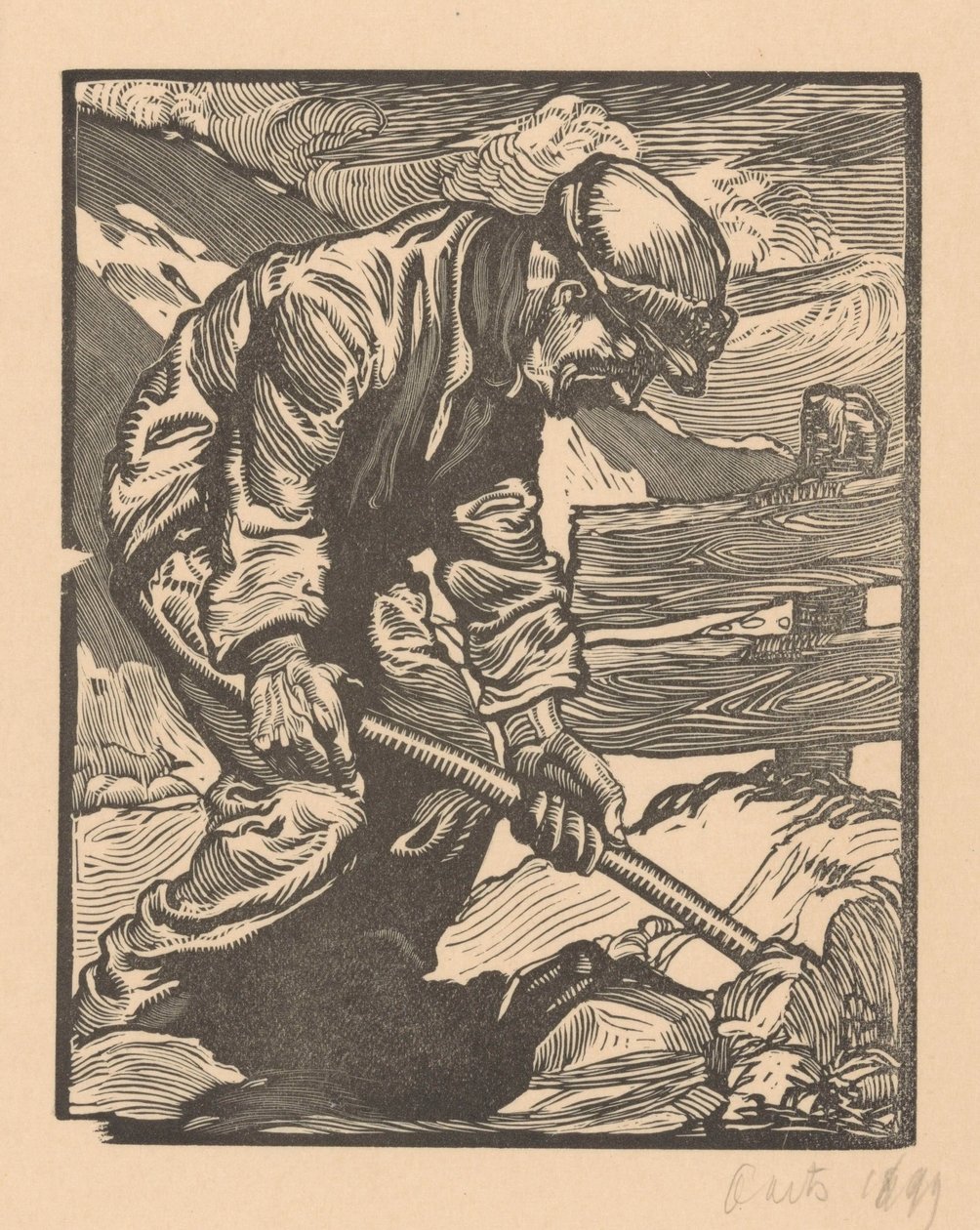 padon työntekijä tekijältä Johannes Josephus Aarts (signed by artist)