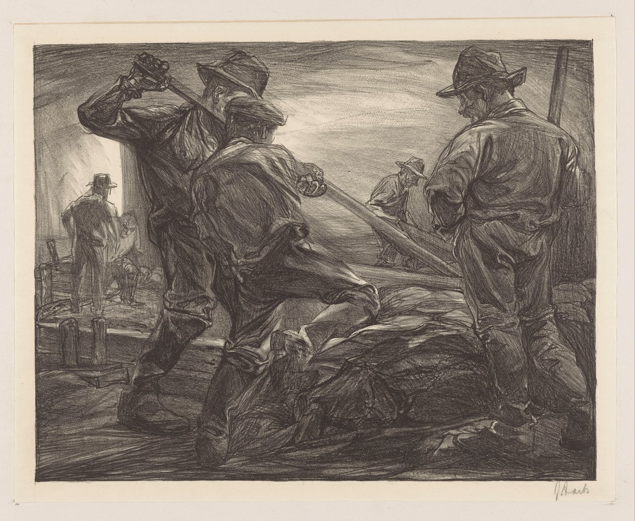 padon työntekijät tekijältä Johannes Josephus Aarts (signed by artist)
