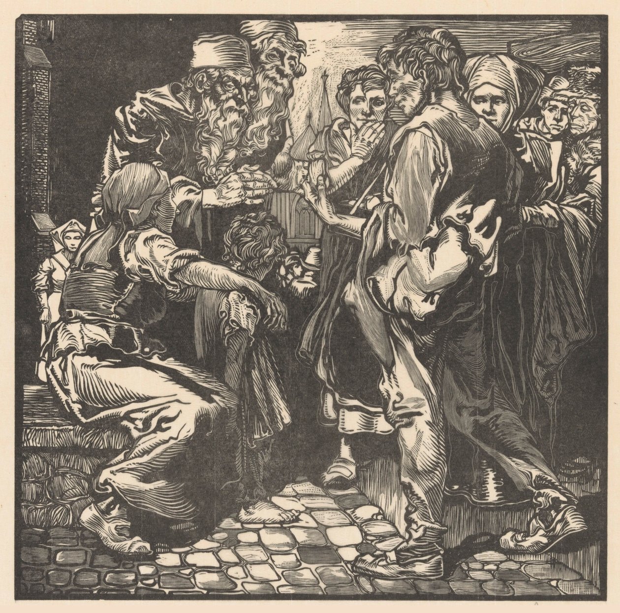 Mies tapasi rahakassin tekijältä Johannes Josephus Aarts (signed by artist)