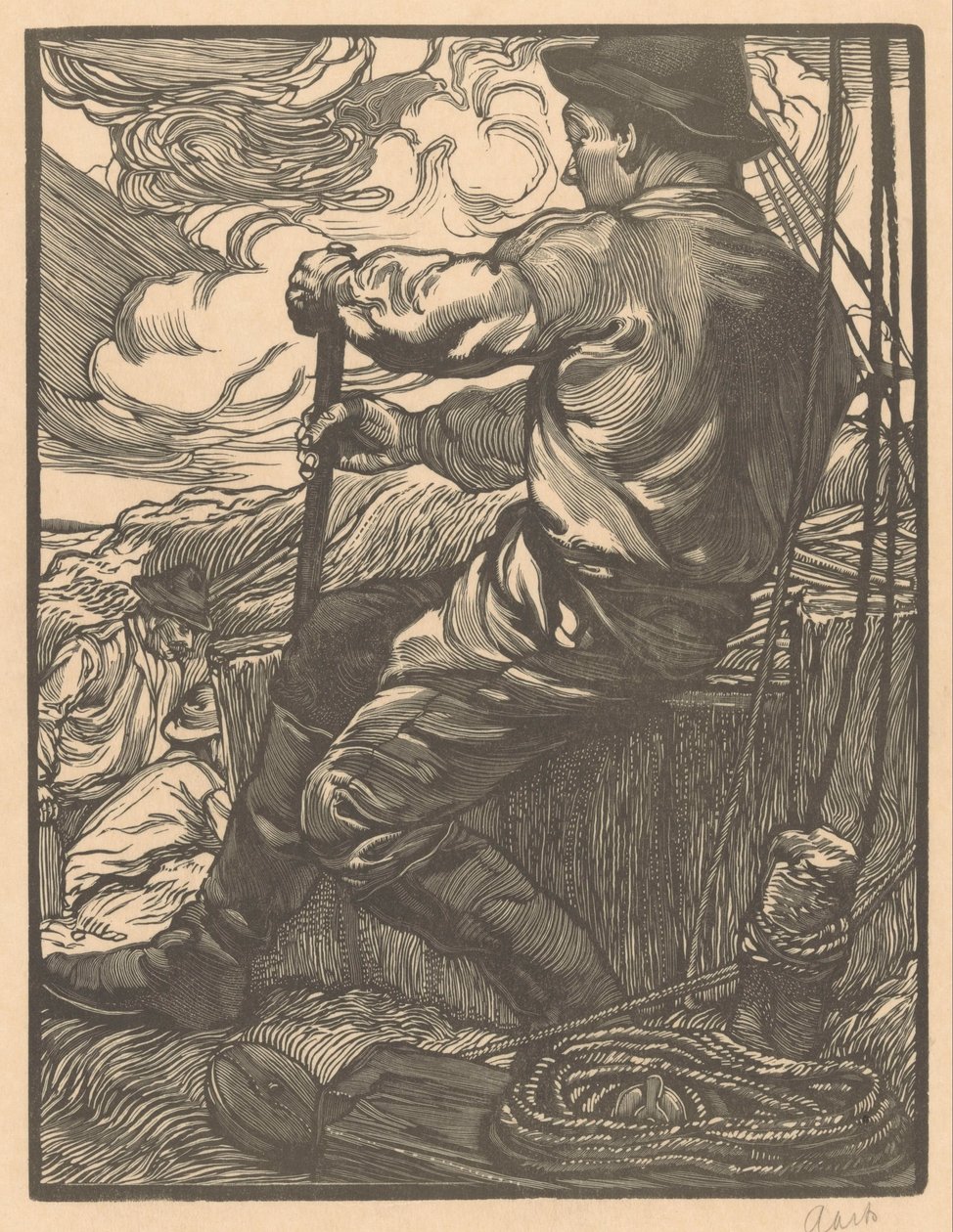 Utelias työntekijä tekijältä Johannes Josephus Aarts (signed by artist)