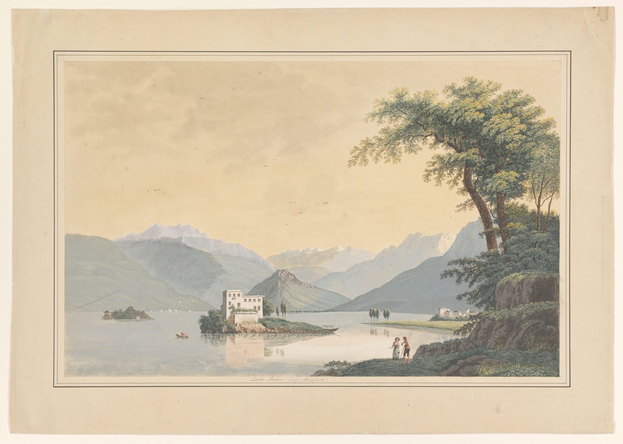 Näkymä Isola Madrelle Maggiore-järvellä tekijältä Johannes Josephus Aarts