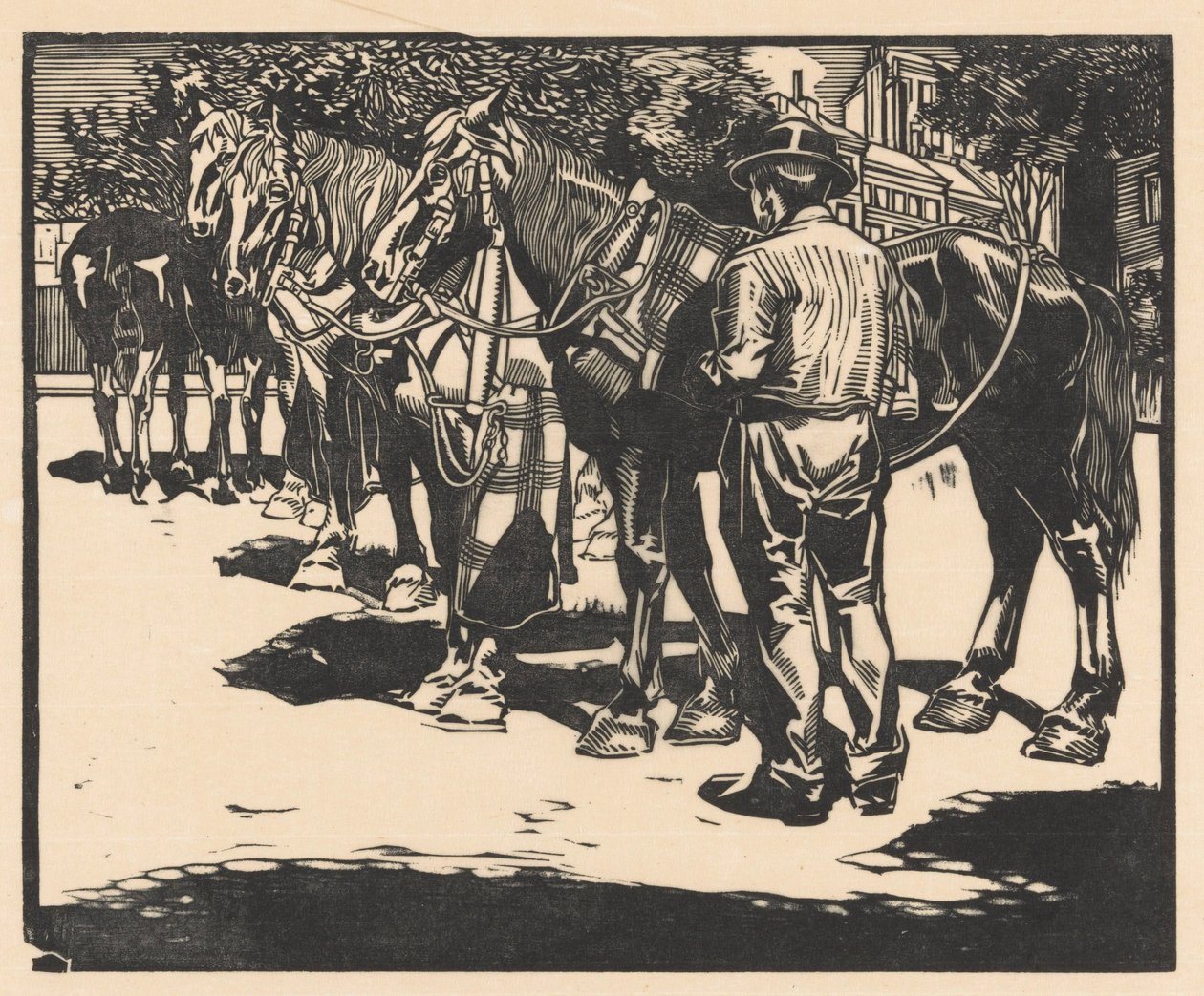 Ratsastus hevosilla aukiolla tekijältä Johannes Josephus Aarts