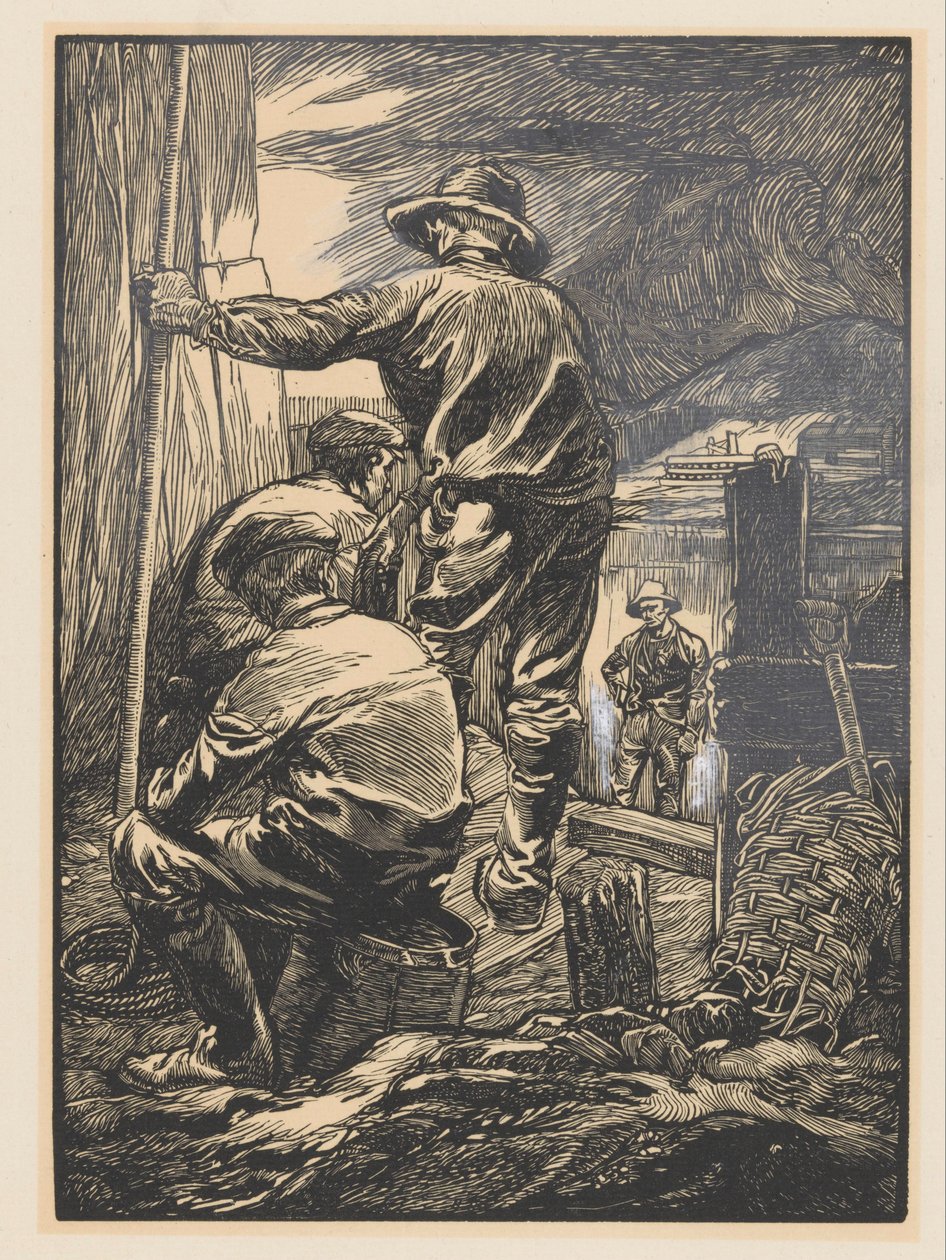 Neljä työntekijää veden äärellä tekijältä Johannes Josephus Aarts