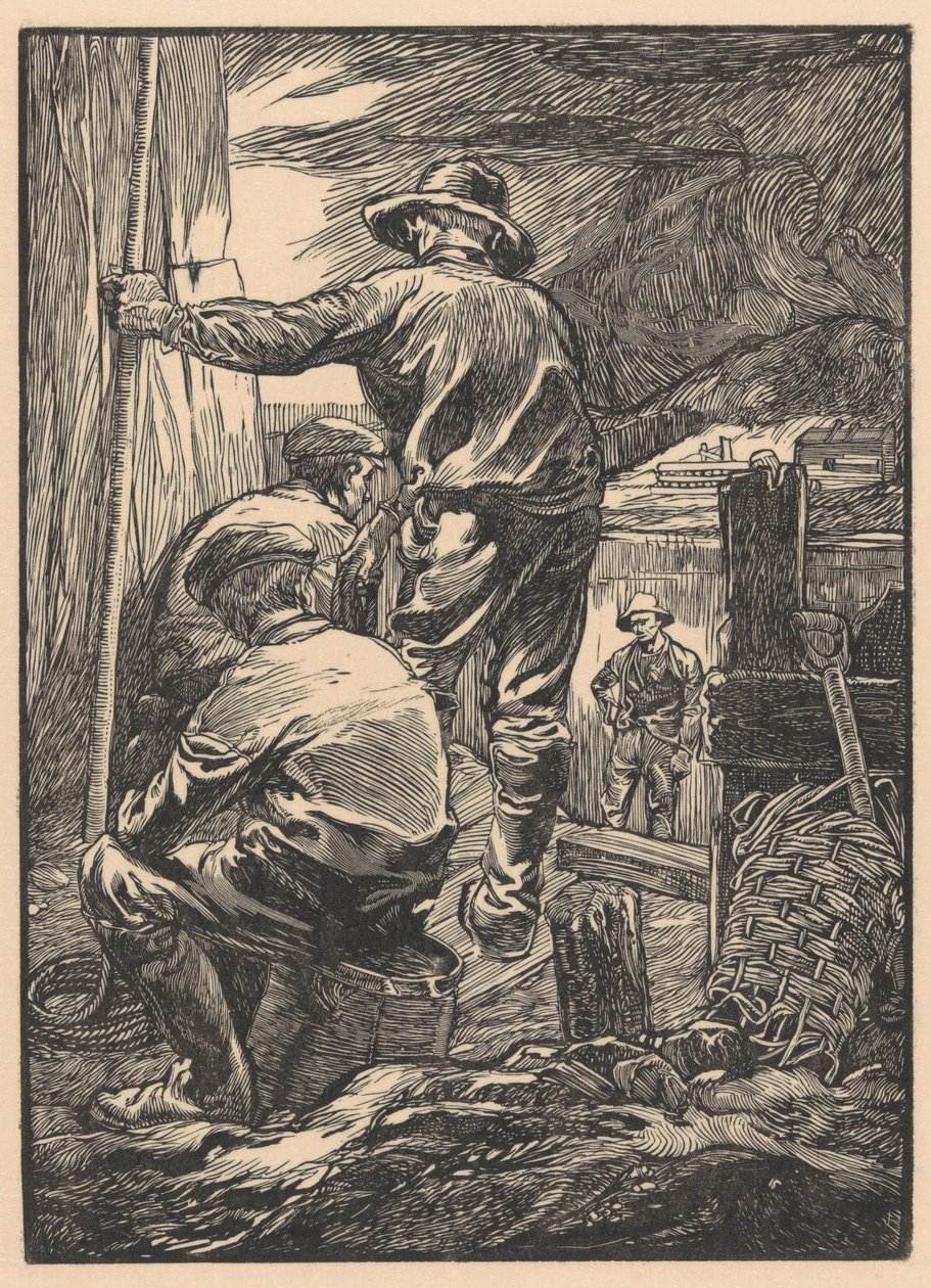 Neljä työntekijää veden äärellä tekijältä Johannes Josephus Aarts