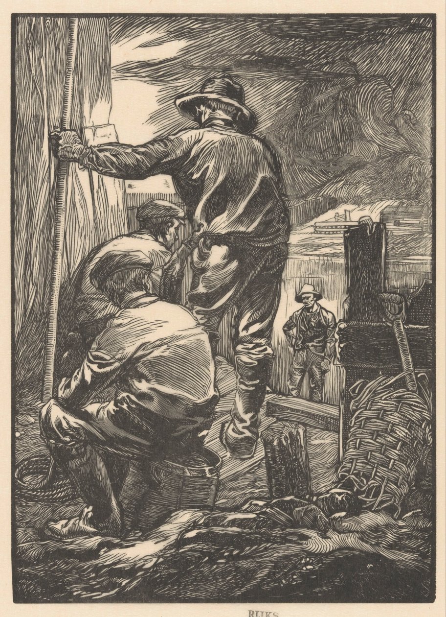 Neljä työntekijää veden äärellä tekijältä Johannes Josephus Aarts