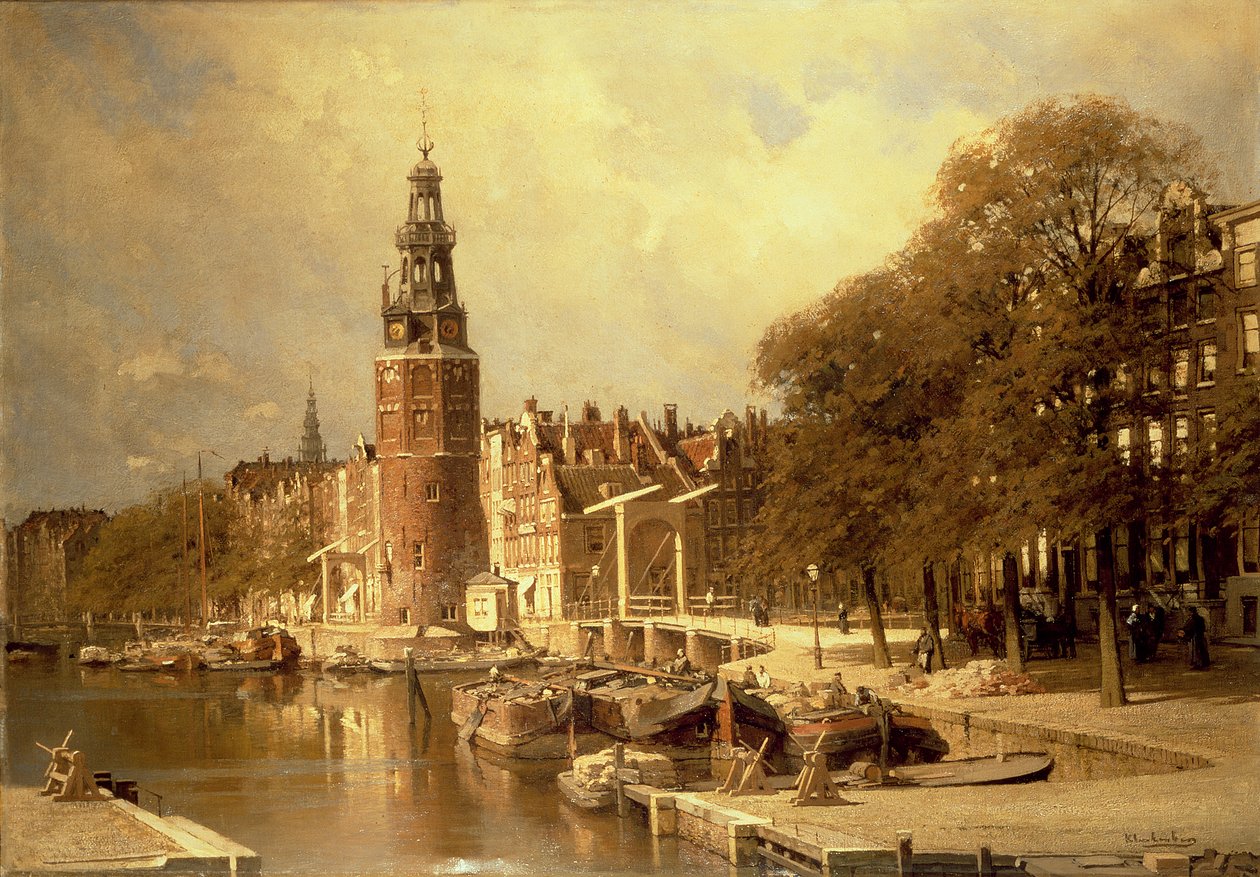 Näkymä Kalk-torille, Amsterdam tekijältä Johannes Karel Christian Klinkenberg