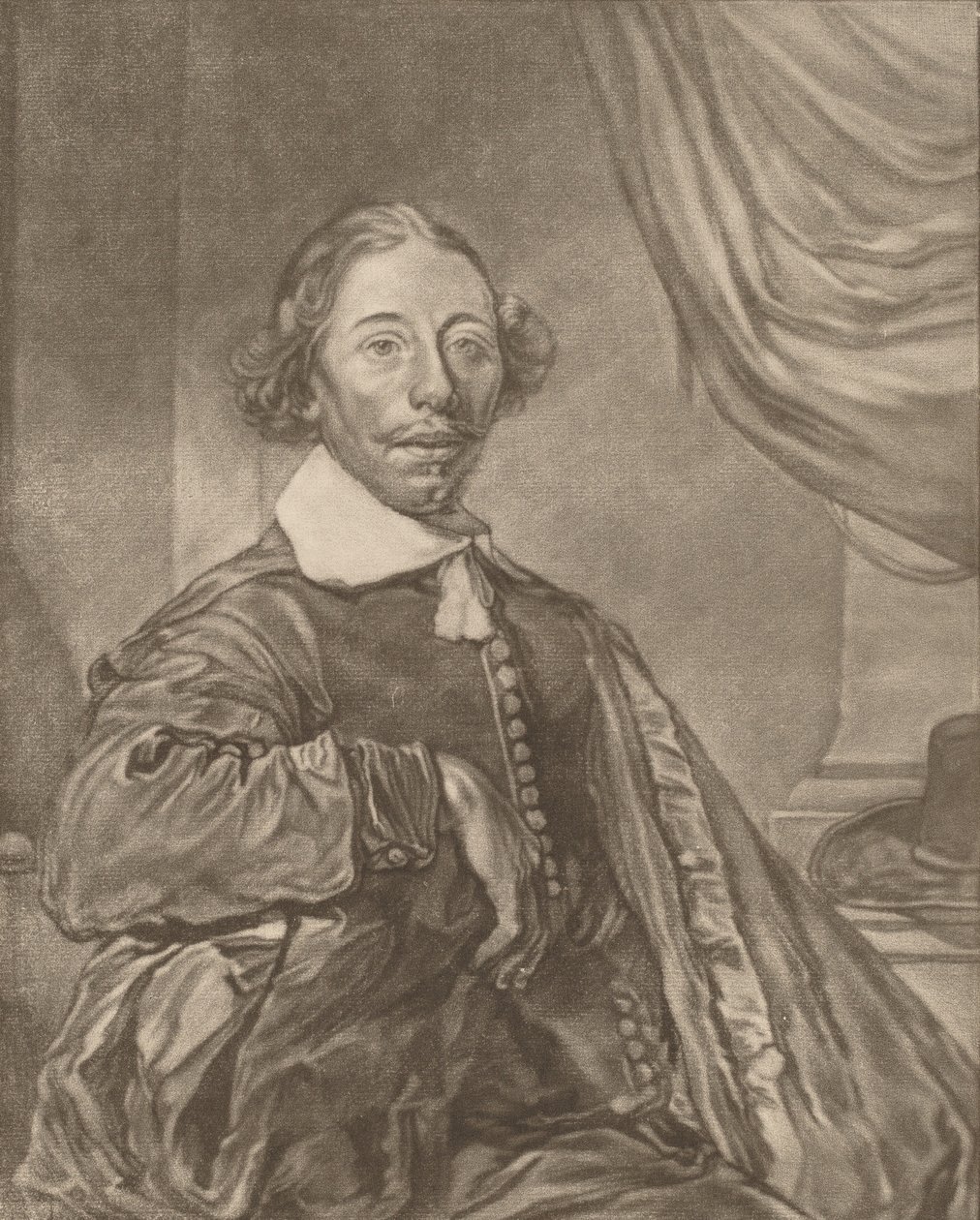 Istuvan miehen muotokuva, 1771. tekijältä Johannes Kornlein