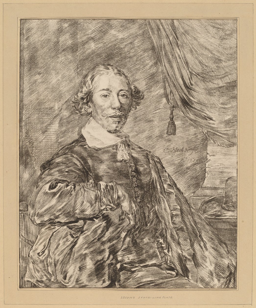 Istuvan miehen muotokuva, 1771. tekijältä Johannes Kornlein