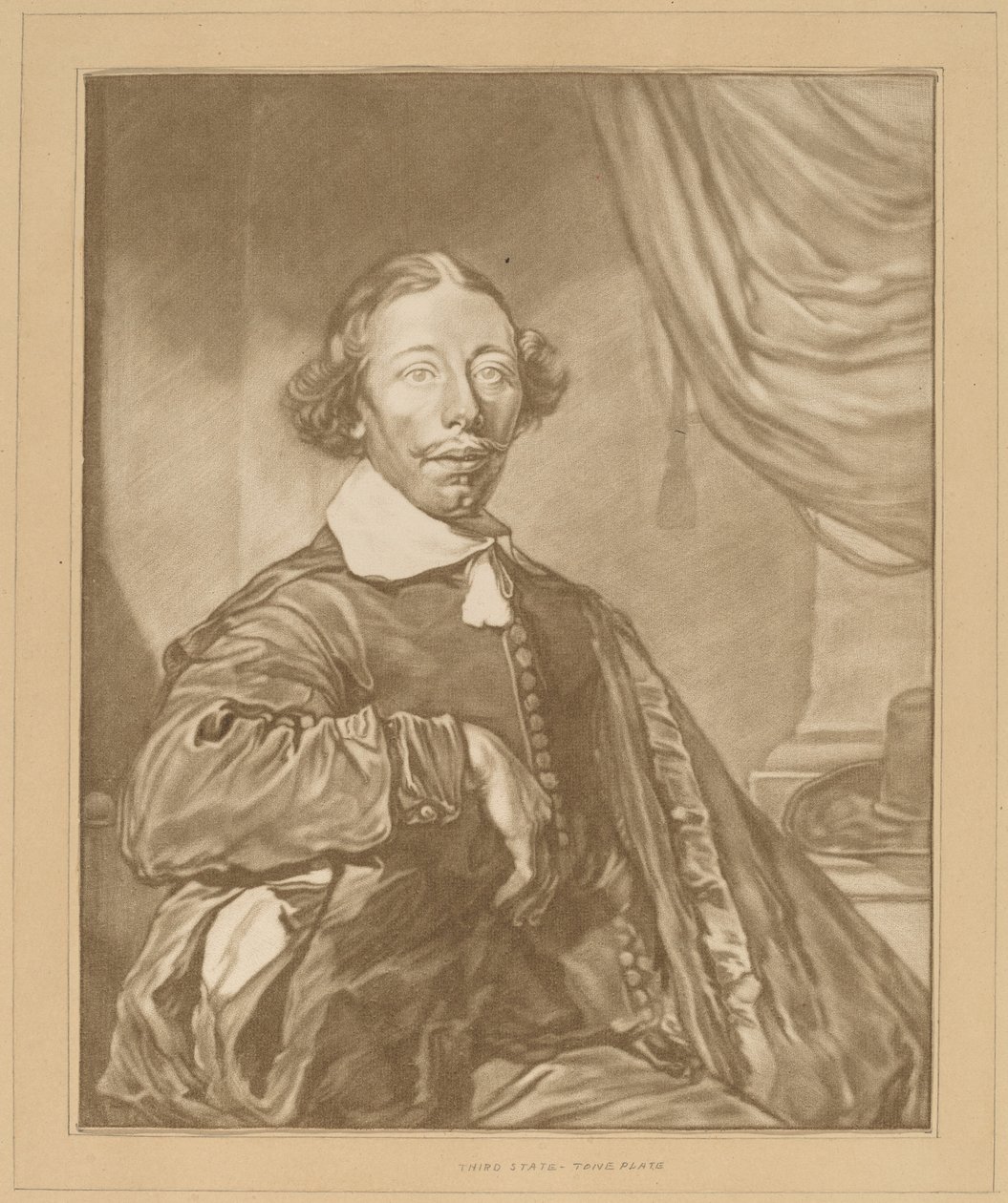 Istuvan miehen muotokuva, 1771. tekijältä Johannes Kornlein