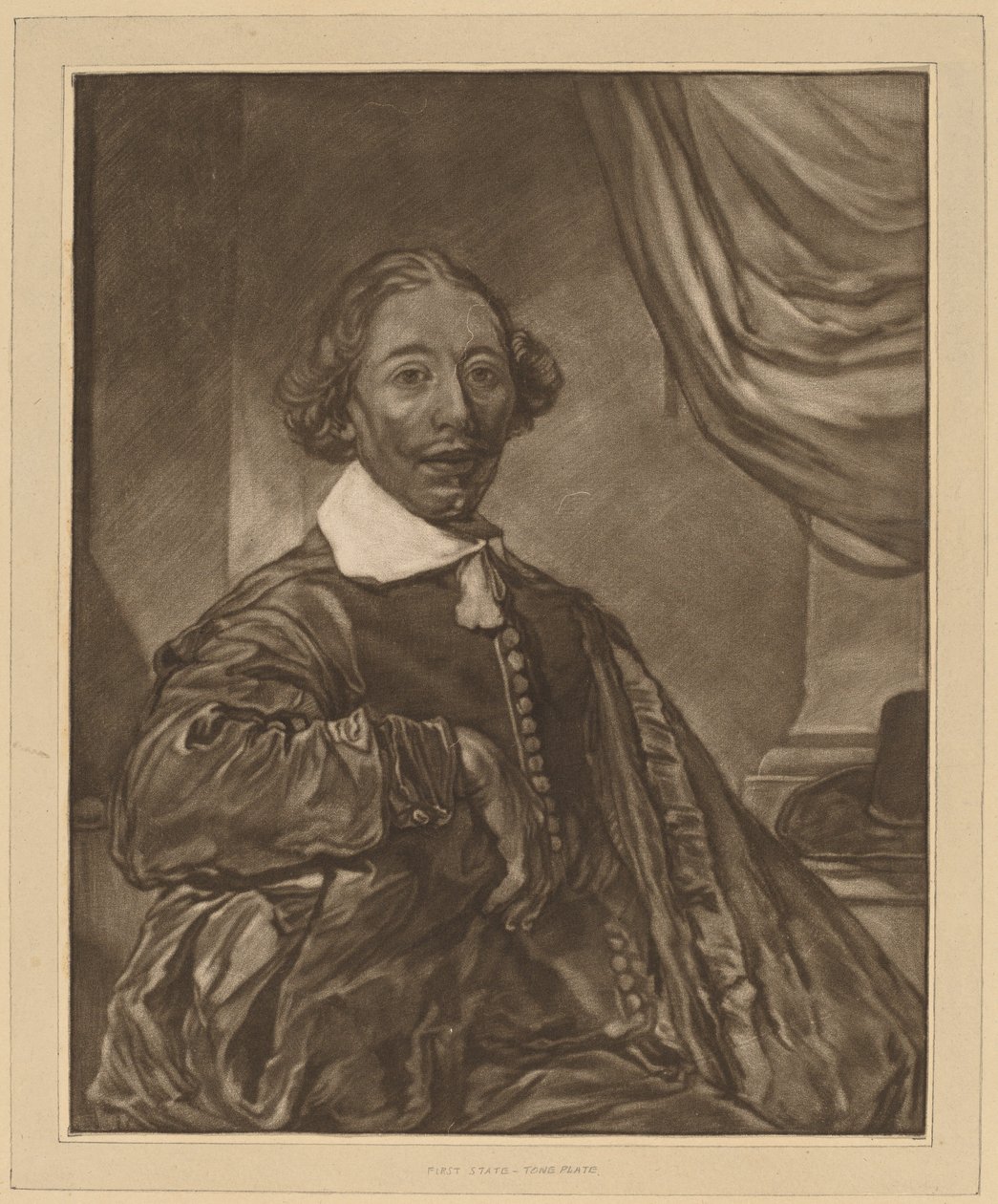 Istuvan miehen muotokuva, 1771. tekijältä Johannes Kornlein